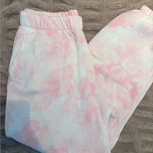 lazy pant pink tye dye sweatpants
